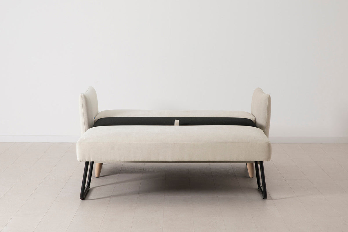 Model 08 Sofa Bed 2 Seater, Oak / Chalk