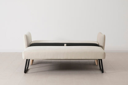 Model 08 Sofa Bed 2.5 Seater, Oak / Chalk