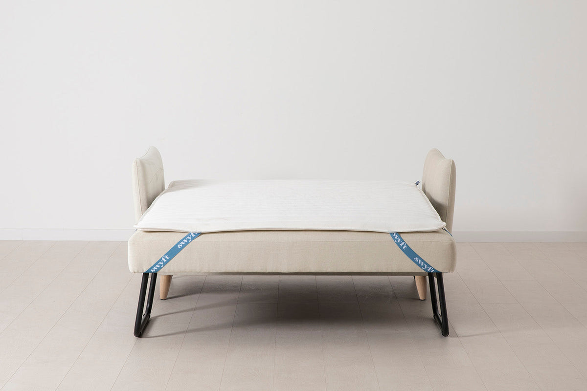 Model 08 Sofa Bed 2 Seater, Oak / Chalk