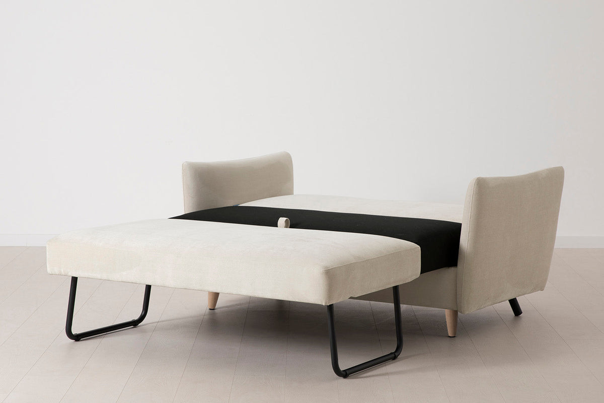 Model 08 Sofa Bed 2 Seater, Oak / Chalk