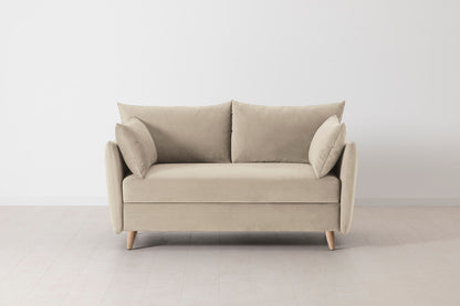 Model 08 Sofa Bed 2 Seater, Oak / Bone