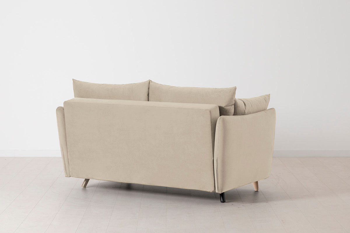 Model 08 Sofa Bed 2 Seater, Oak / Bone