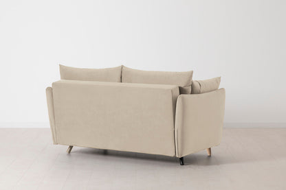 Model 08 Sofa Bed 2 Seater, Oak / Bone