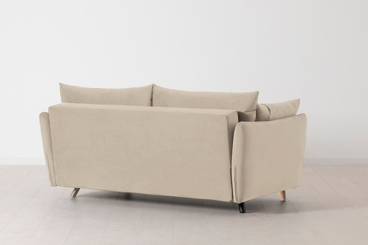 Model 08 Sofa Bed 2.5 Seater, Oak / Bone
