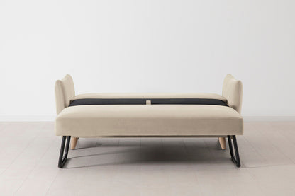 Model 08 Sofa Bed 2.5 Seater, Oak / Bone