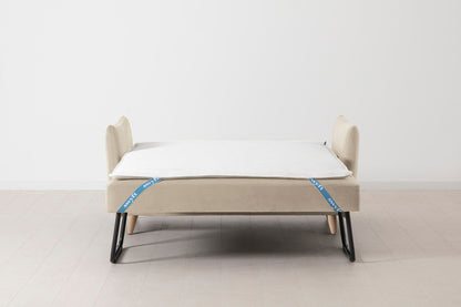 Model 08 Sofa Bed 2 Seater, Oak / Bone