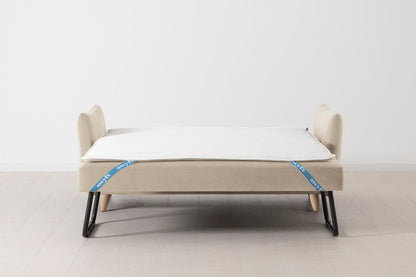 Model 08 Sofa Bed 2.5 Seater, Oak / Bone