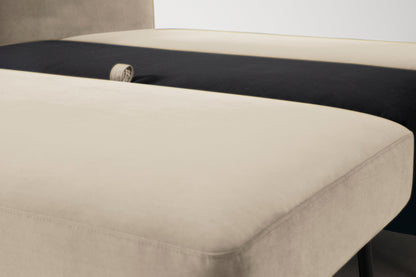 Model 08 Sofa Bed 2.5 Seater, Oak / Bone