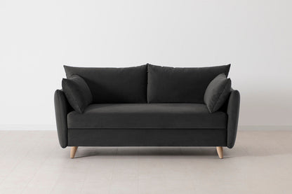 Model 08 Sofa Bed 2.5 Seater, Oak / Charcoal