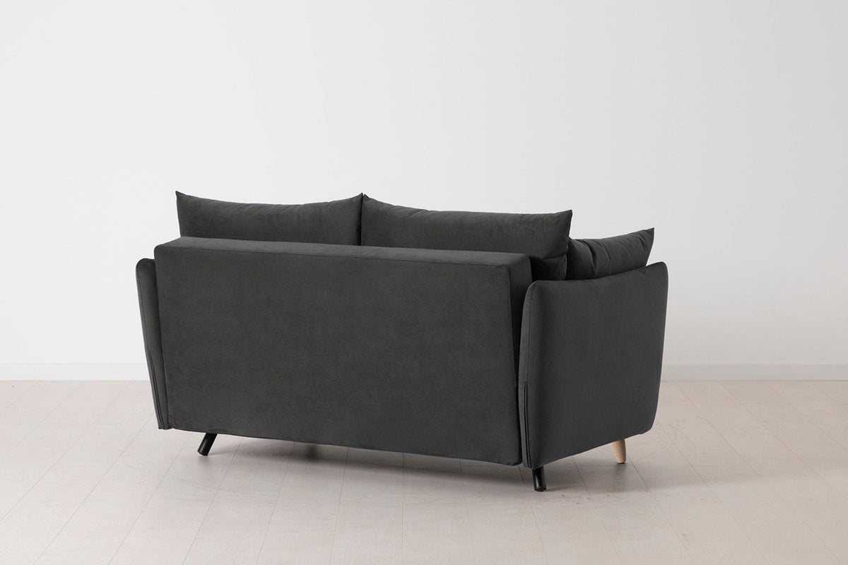 Model 08 Sofa Bed 2 Seater, Oak / Charcoal