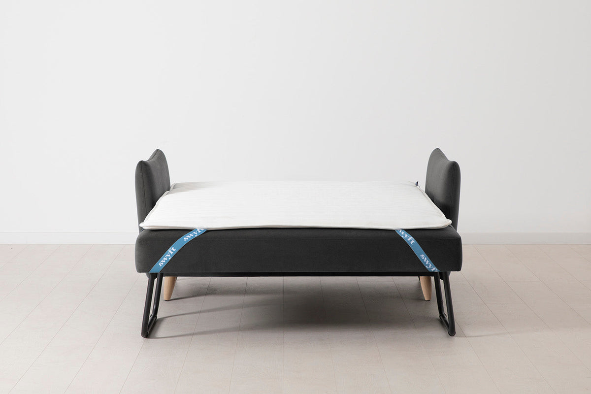 Model 08 Sofa Bed 2 Seater, Oak / Charcoal