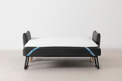 Model 08 Sofa Bed 2.5 Seater, Oak / Charcoal