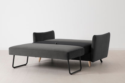 Model 08 Sofa Bed 2 Seater, Oak / Charcoal