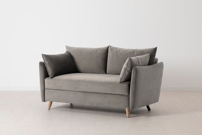 Model 08 Sofa Bed 2 Seater, Oak / Elephant