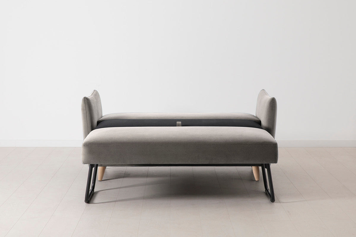 Model 08 Sofa Bed 2 Seater, Oak / Elephant