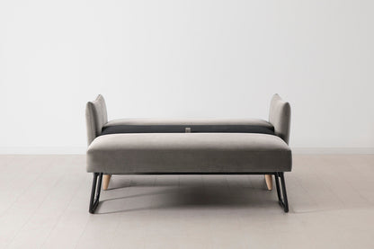 Model 08 Sofa Bed 2 Seater, Oak / Elephant