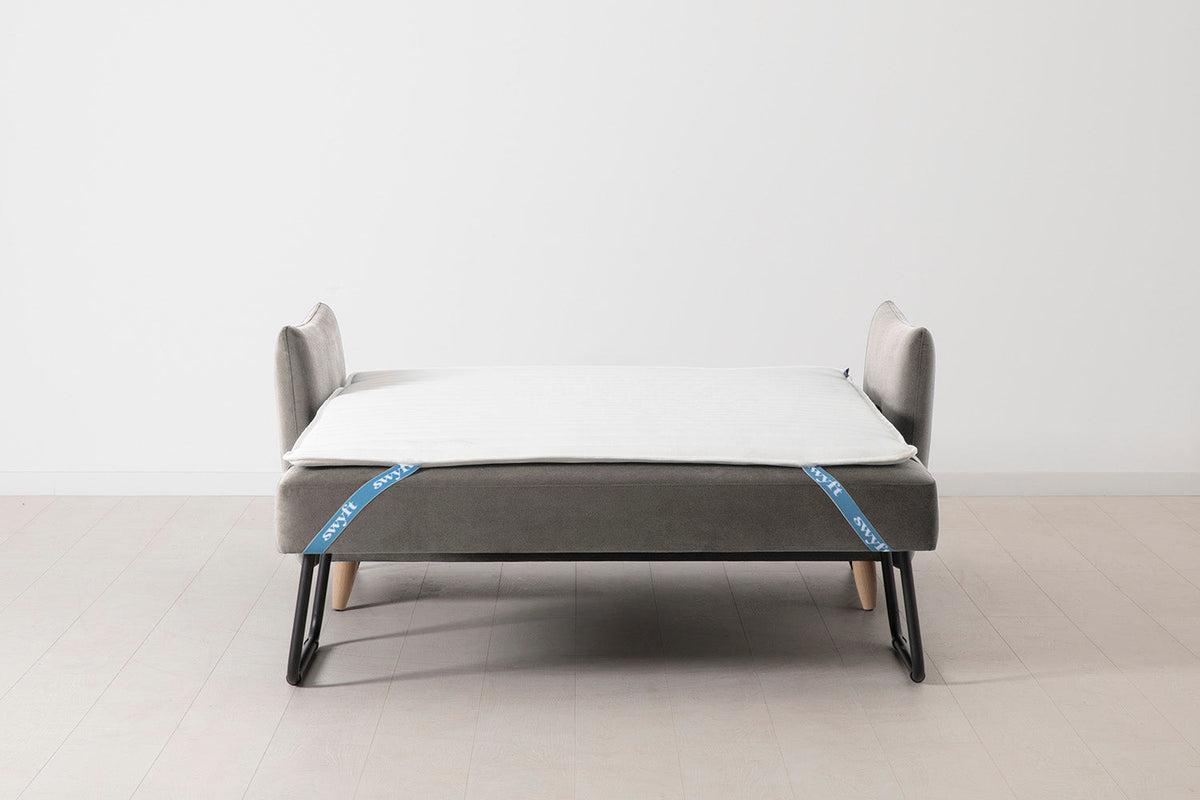 Model 08 Sofa Bed 2 Seater, Oak / Elephant