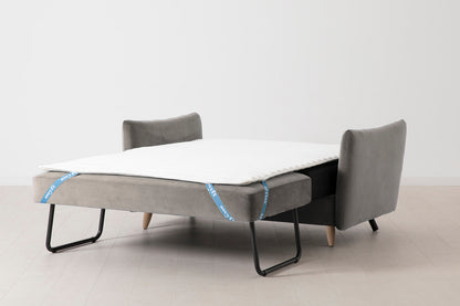 Model 08 Sofa Bed 2 Seater, Oak / Elephant