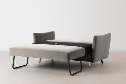 Model 08 Sofa Bed 2 Seater, Oak / Elephant