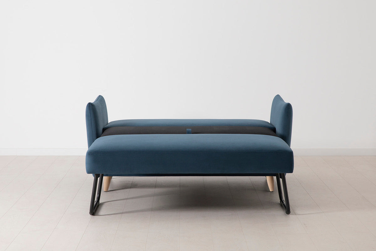 Model 08 Sofa Bed 2 Seater, Oak / Teal