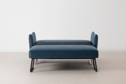 Model 08 Sofa Bed 2 Seater, Oak / Teal