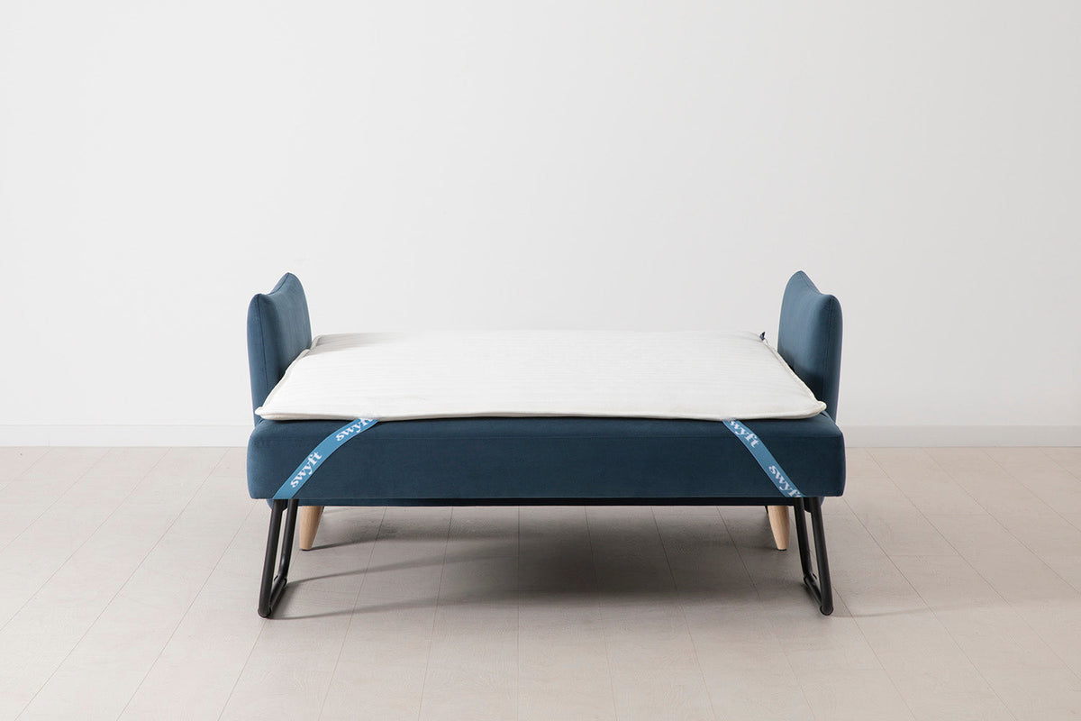 Model 08 Sofa Bed 2 Seater, Oak / Teal