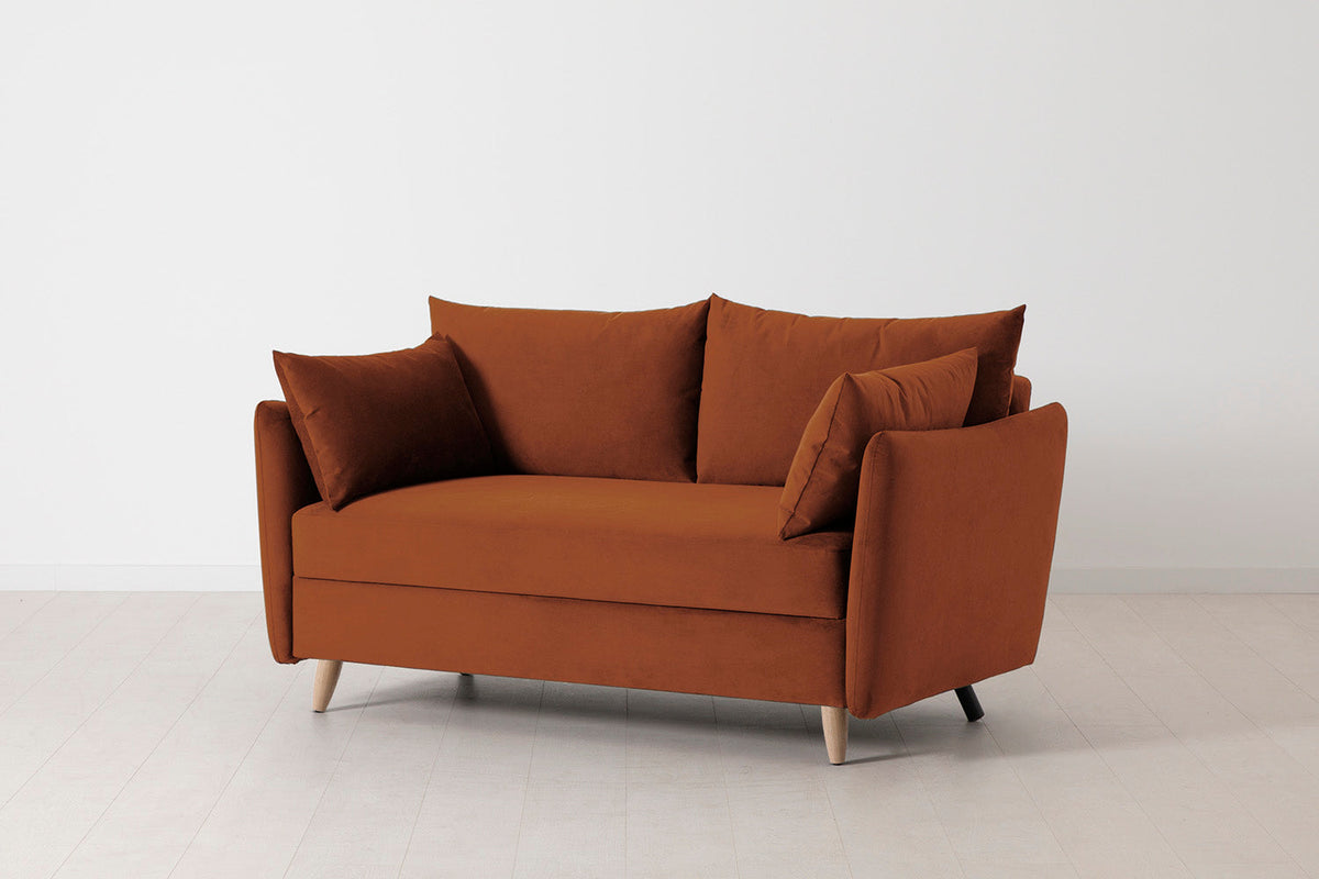 Model 08 Sofa Bed 2 Seater, Oak / Umber