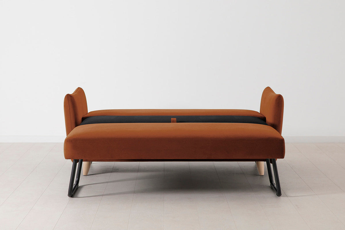 Model 08 Sofa Bed 2.5 Seater, Oak / Umber