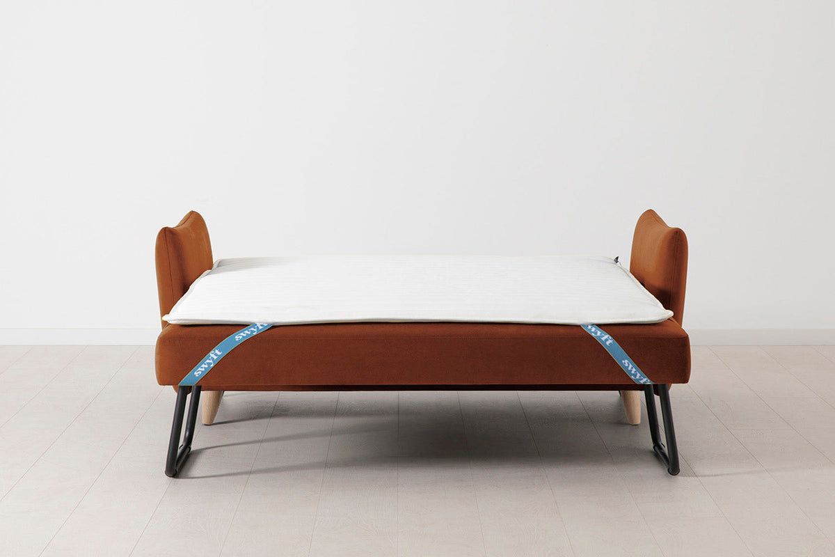 Model 08 Sofa Bed 2.5 Seater, Oak / Umber