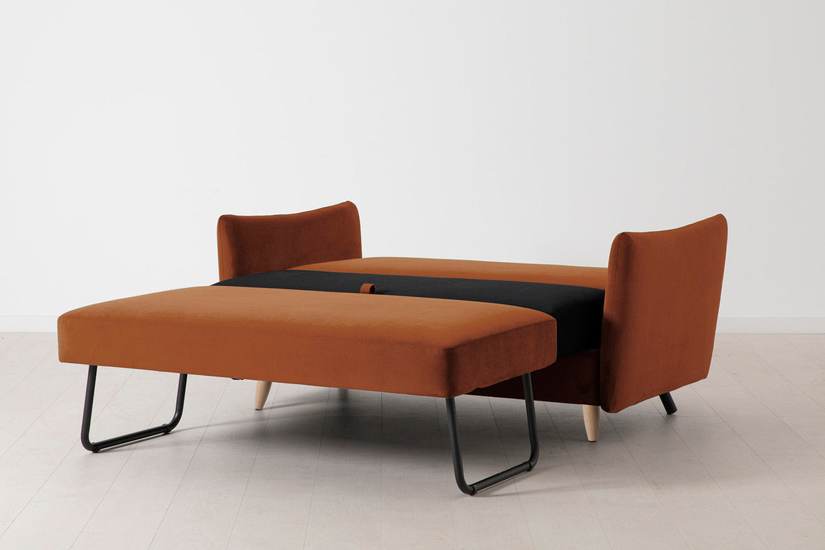 Model 08 Sofa Bed 2 Seater, Oak / Umber