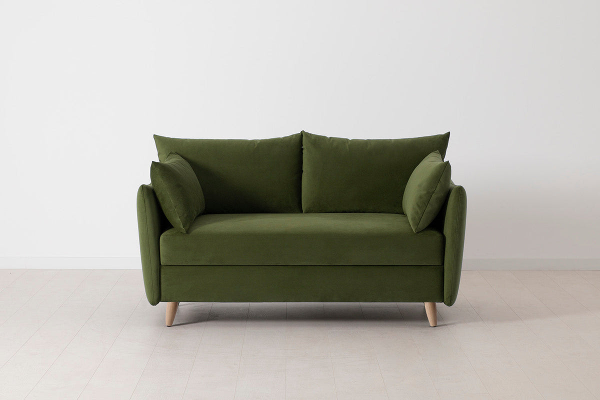 Model 08 Sofa Bed 2 Seater, Oak / Vine