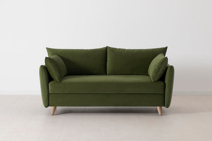 Model 08 Sofa Bed 2.5 Seater, Oak / Vine
