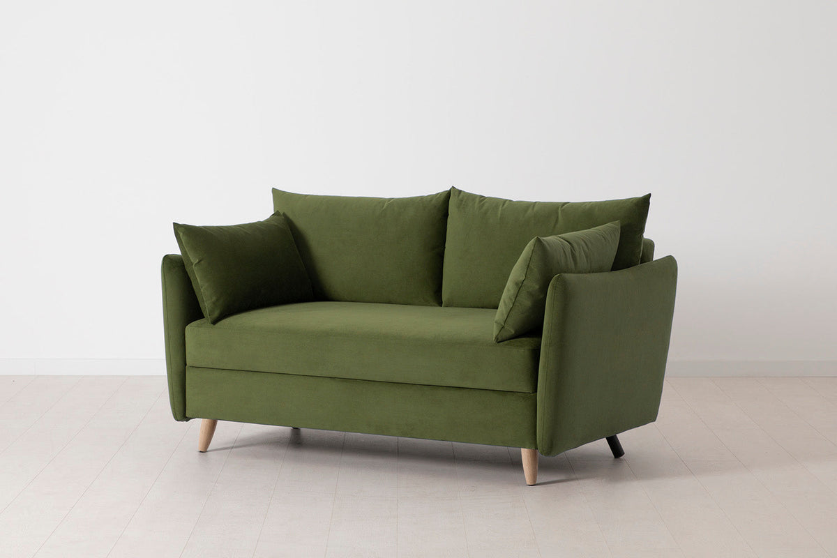 Model 08 Sofa Bed 2 Seater, Oak / Vine