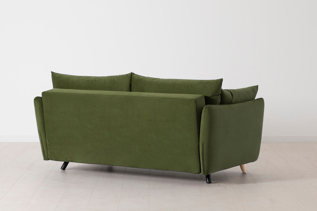 Model 08 Sofa Bed 2.5 Seater, Oak / Vine
