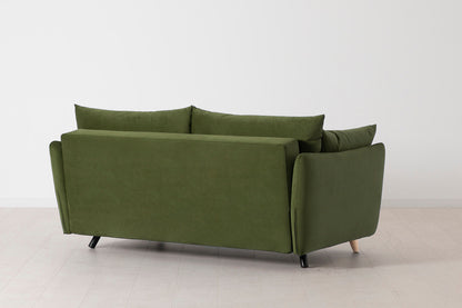 Model 08 Sofa Bed 2.5 Seater, Oak / Vine