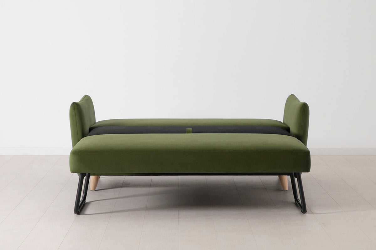 Model 08 Sofa Bed 2.5 Seater, Oak / Vine