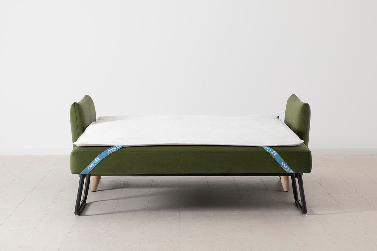 Model 08 Sofa Bed 2.5 Seater, Oak / Vine