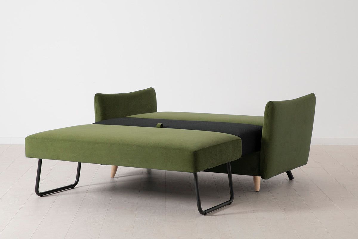 Model 08 Sofa Bed 2 Seater, Oak / Vine