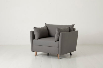 Model 08 Chair Bed Single Sofa Bed, Oak / Risso