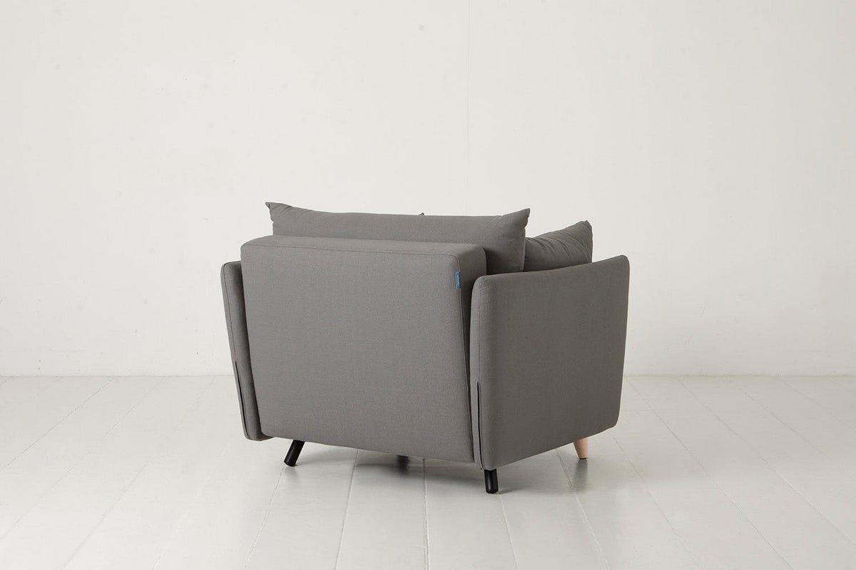 Model 08 Chair Bed Single Sofa Bed, Oak / Risso
