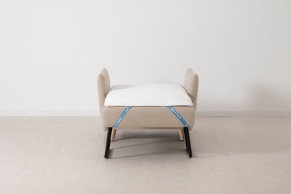 Model 08 Chair Bed Single Sofa Bed, Oak / Oatmeal