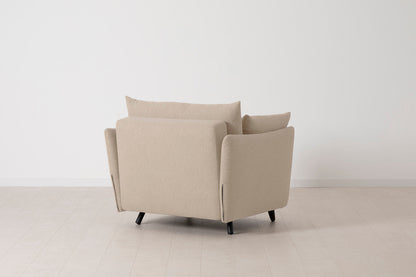 Model 08 Chair Bed Single Sofa Bed, Oatmeal