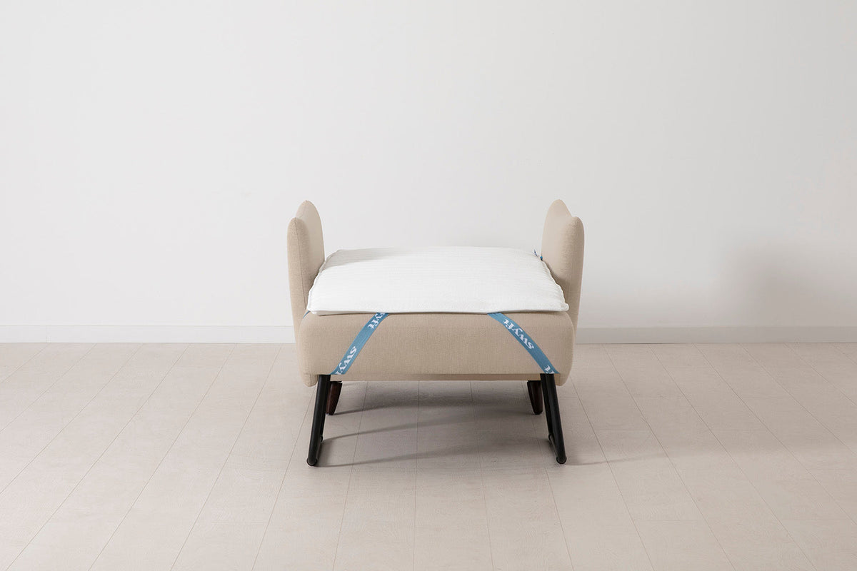 Model 08 Chair Bed Single Sofa Bed, Oatmeal