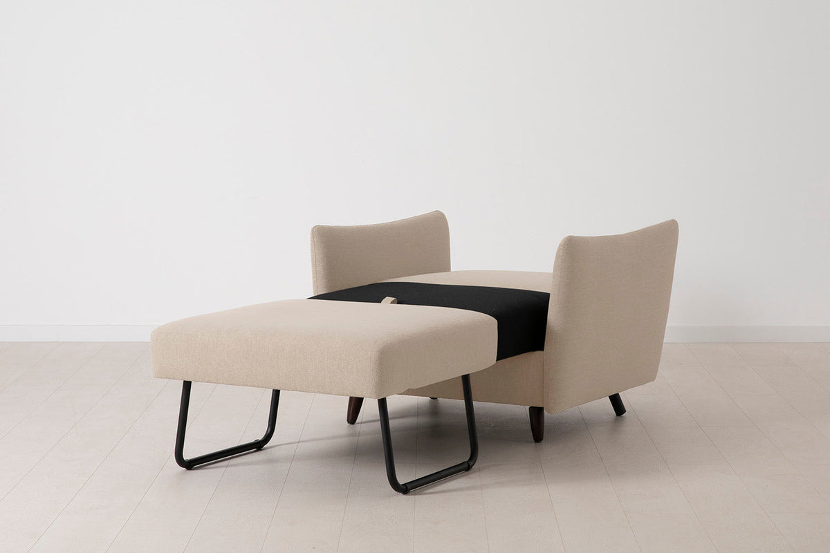 Model 08 Chair Bed Single Sofa Bed, Oatmeal