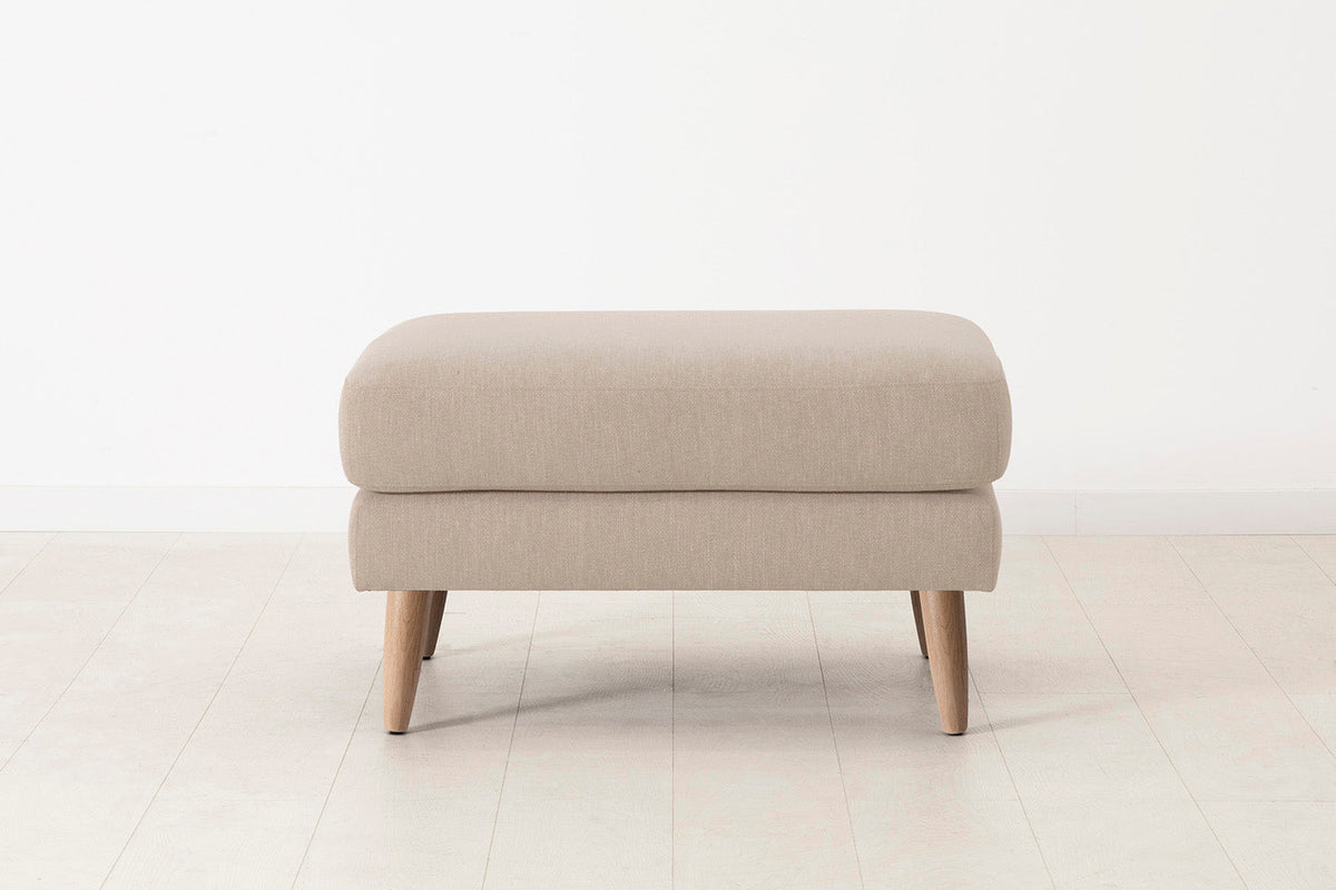Model 08 Ottoman, Oak / Oatmeal