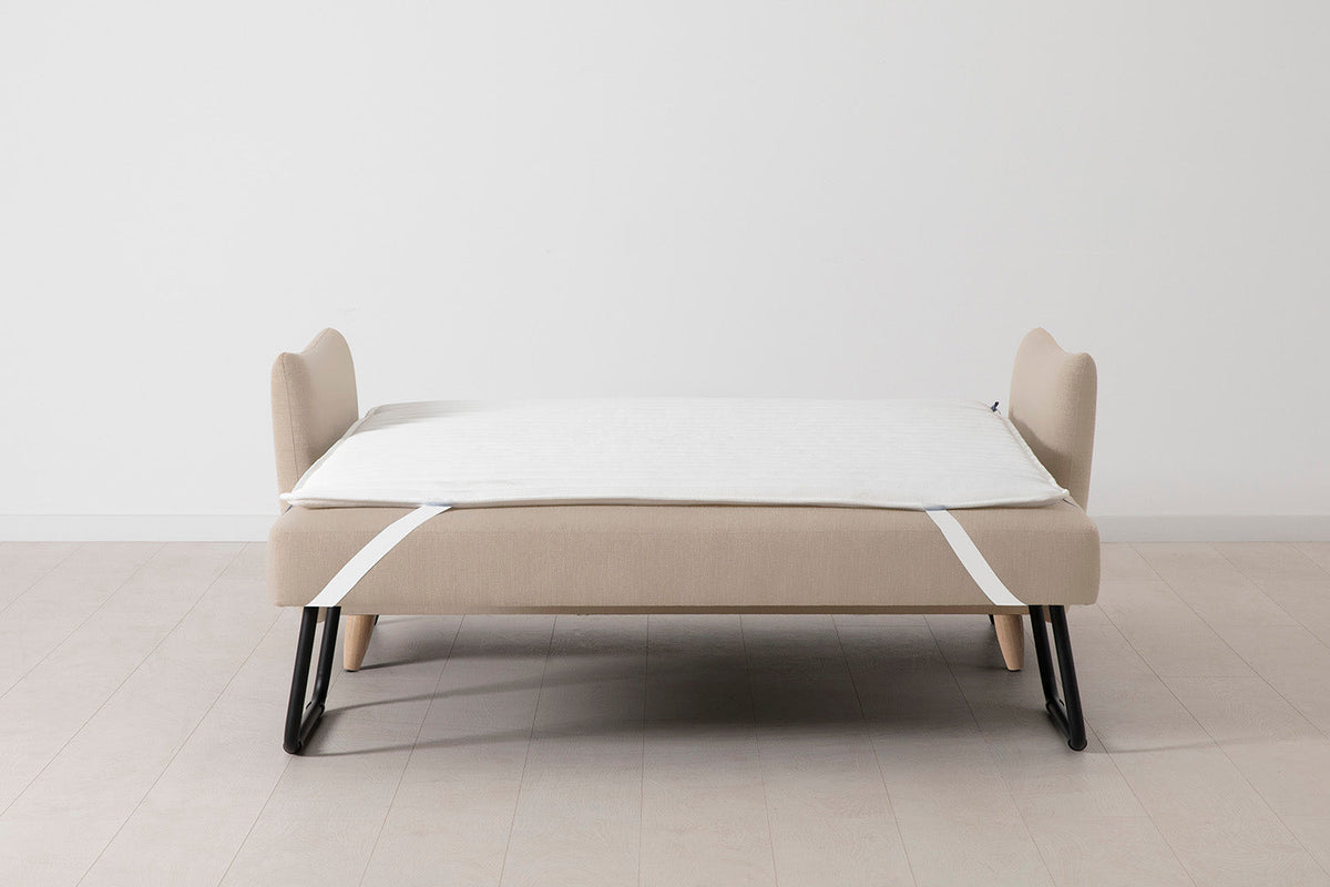 Model 08 Sofa Bed 2.5 Seater, Oak / Oatmeal