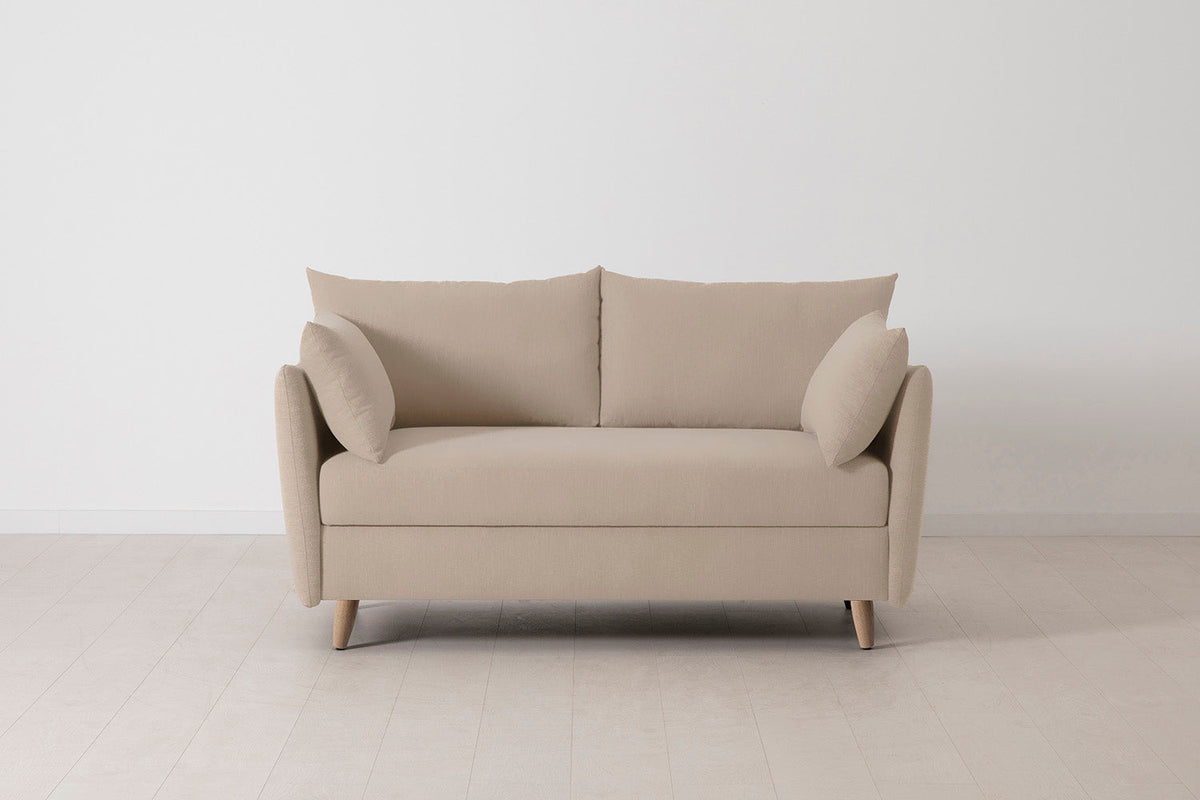 Model 08 Sofa Bed 2 Seater, Oak / Oatmeal