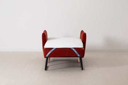 Model 08 Chair Bed Single Sofa Bed, Oak / Harissa