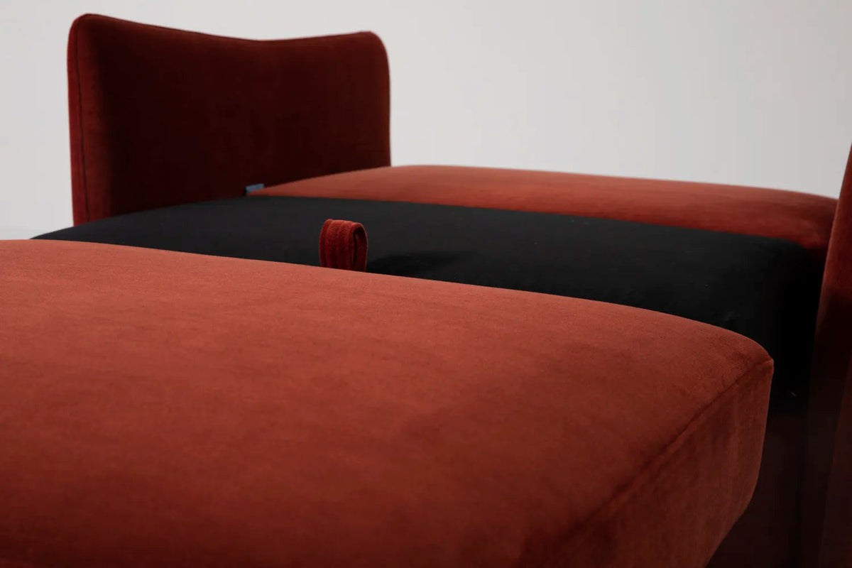 Model 08 Chair Bed Single Sofa Bed, Oak / Harissa