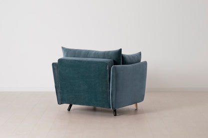 Model 08 Chair Bed Single Sofa Bed, Oak / Hydro